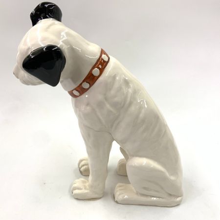  Victor ビクタ ビクター 犬 ニッパー 陶器 42cm ホワイト