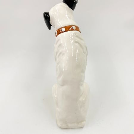  Victor ビクタ ビクター 犬 ニッパー 陶器 42cm ホワイト