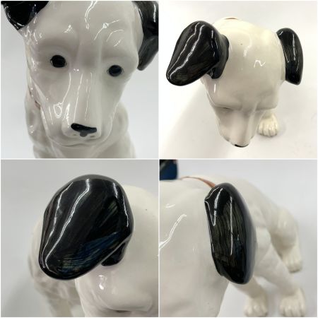  Victor ビクタ ビクター 犬 ニッパー 陶器 42cm ホワイト