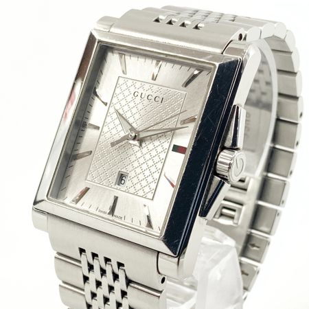  GUCCI グッチ Gタイム レクタングル 腕時計 138.4 シルバー 現状渡し 