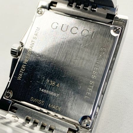 GUCCI グッチ Gタイム レクタングル 腕時計 138.4 シルバー 現状渡し 