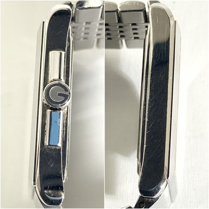 GUCCI グッチ Gタイム レクタングル 腕時計 138.4 シルバー 現状渡し