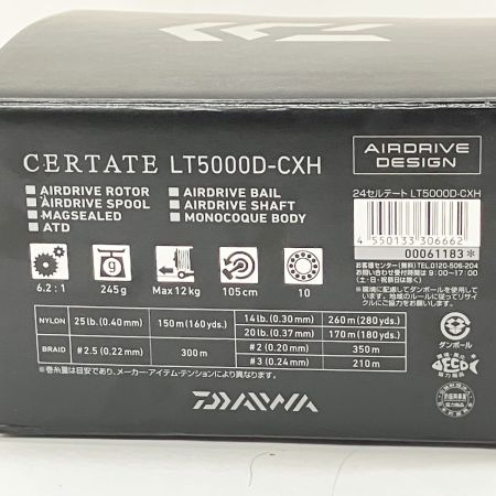  DAIWA ダイワ CERTATE 24 セルテート LT5000D-CXH 00061183 スピニングリール