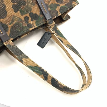  COACH コーチ レキシー トート 42 カモフラ柄 迷彩 恐竜プリント トートバッグ 肩掛けバッグ 26895 ブラウン