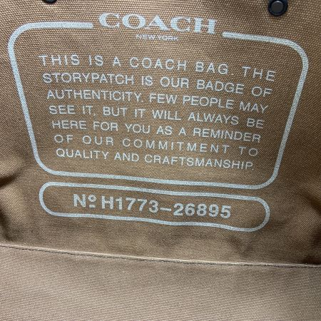  COACH コーチ レキシー トート 42 カモフラ柄 迷彩 恐竜プリント トートバッグ 肩掛けバッグ 26895 ブラウン