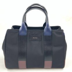 〇〇 Paul Smith ポールスミス トートバッグ 2way ショルダーバッグ ブラック Bランク