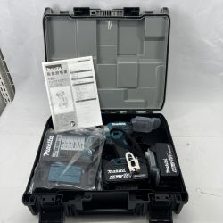 〇〇 MAKITA マキタ 充電器・充電池2個・ケース付 コードレス式 18v 6.0Ah TD173DRGX ブルー 未使用品 Sランク