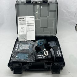 〇〇 MAKITA マキタ 充電器・充電池2個・ケース付 コードレス式 18v 6.0Ah TD173DRGX ブルー 未使用品 Sランク
