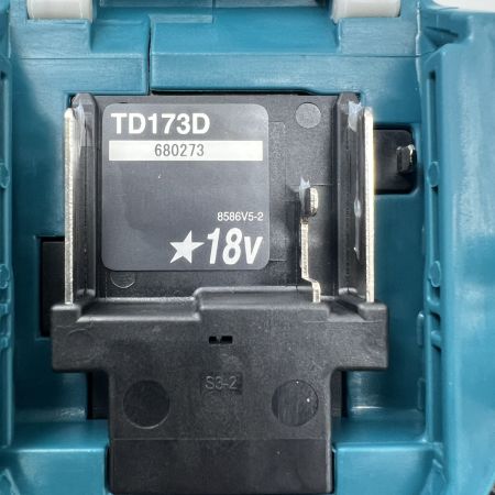  MAKITA マキタ 充電器・充電池2個・ケース付 コードレス式 18v 6.0Ah TD173DRGX ブルー 未使用品
