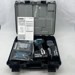 〇〇 MAKITA マキタ 充電器・充電池2個・ケース付 コードレス式 18v 6.0Ah TD173DRGX ブルー 未使用品 Sランク