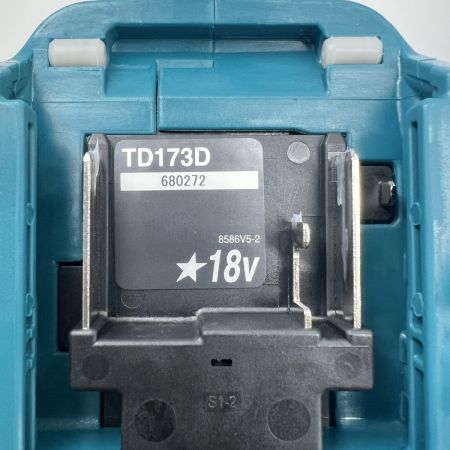  MAKITA マキタ 充電器・充電池2個・ケース付 コードレス式 18v 6.0Ah TD173DRGX ブルー 未使用品
