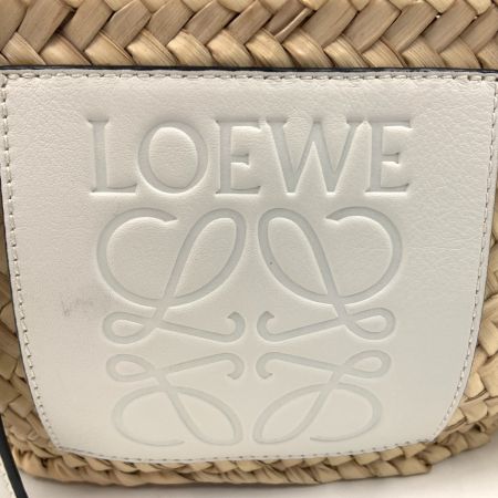  LOEWE ロエベ アナグラム バスケットバッグ スモール カゴバッグ 412036 ベージュ