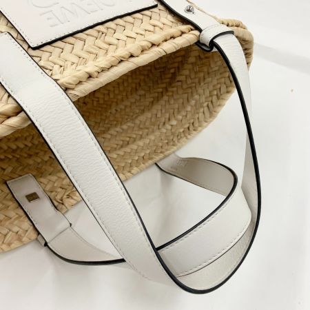  LOEWE ロエベ アナグラム バスケットバッグ スモール カゴバッグ 412036 ベージュ