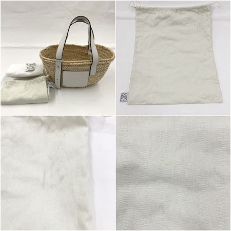  LOEWE ロエベ アナグラム バスケットバッグ スモール カゴバッグ 412036 ベージュ