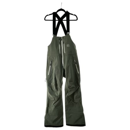  unfudge アンファッジ メンズ スノーボードウェア SMOKE BIB PANTS オーバーオール サイズL カーキ