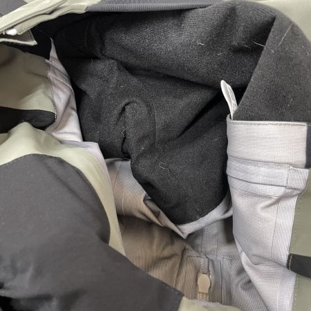  unfudge アンファッジ メンズ スノーボードウェア SMOKE BIB PANTS オーバーオール サイズL カーキ