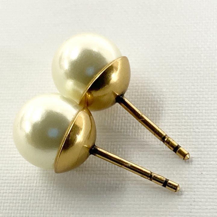 Christian Dior クリスチャンディオール トライバル ピアス パール