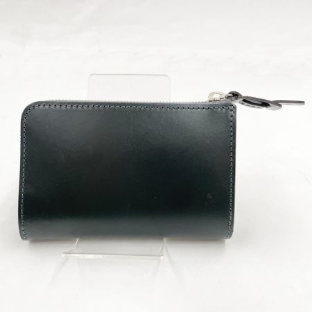  CORBO メンズ L字ファスナー二つ折り財布 face Bridle Leather 1LD-0238 ダークグリーン