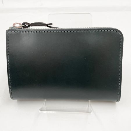  CORBO メンズ L字ファスナー二つ折り財布 face Bridle Leather 1LD-0238 ダークグリーン