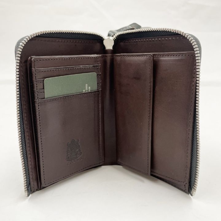 財布 CORBO 中古品 CORBO メンズ L字ファスナー二つ折り財布 face 