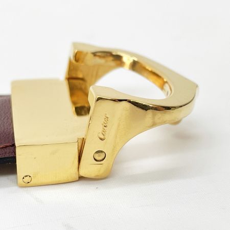  Cartier カルティエ マスト ドゥ カルティエ ベルト ワインレッド
