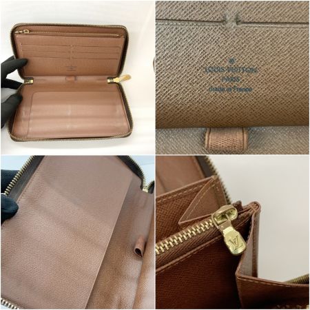  LOUIS VUITTON ルイヴィトン モノグラム ジッピー オーガナイザー ラウンドファスナー長財布 M60002 ブラウン