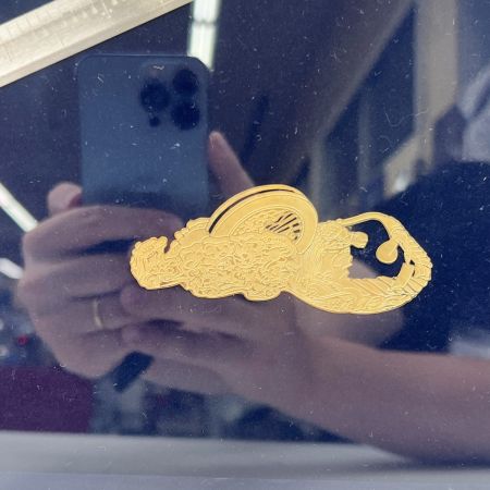  シンワ測定 98760  金銀曲尺額セット 金墨壺付き 98760