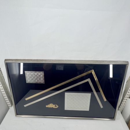  シンワ測定 98760  金銀曲尺額セット 金墨壺付き 98760