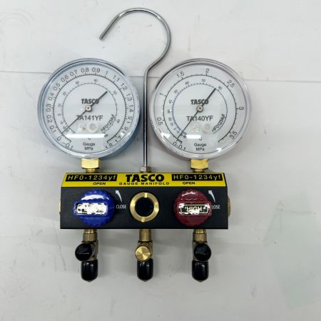  イチネンTASCO TA124YF-1 冷媒HFO-1234yfカーエアコン用ガスチャージセット TA124YF-1 チャージホースセット 3本 TA134YF