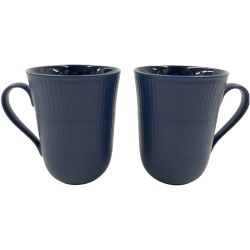 〇〇 ROYAL COPENHAGEN ロイヤル・コペンハーゲン ペア マグカップ ２個セット ブルー Aランク