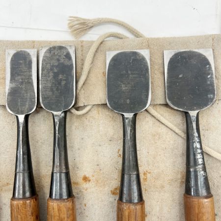  助次 ノミ のみ 鑿 革ケース付き 大工道具 建具 木工  10本ｾｯﾄ