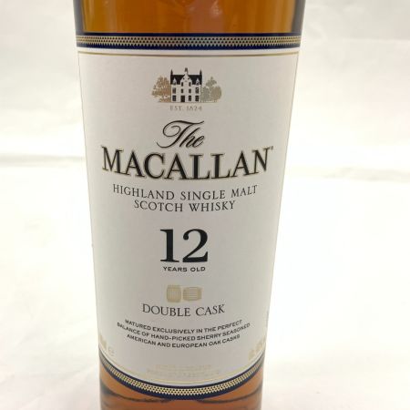  The MACALLAN マッカラン 12年 ウイスキー ハイランド シングル モルト スコッチウィスキー ダブルカスク 40％ 700ml  未開栓