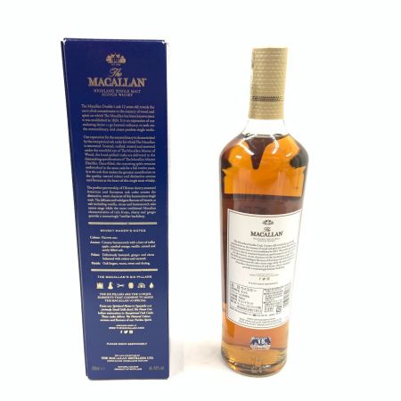  The MACALLAN マッカラン 12年 ウイスキー ハイランド シングル モルト スコッチウィスキー ダブルカスク 40％ 700ml  未開栓