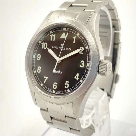  HAMILTON ハミルトン フィールド クォーツ 腕時計 H694010 グレー