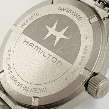  HAMILTON ハミルトン フィールド クォーツ 腕時計 H694010 グレー