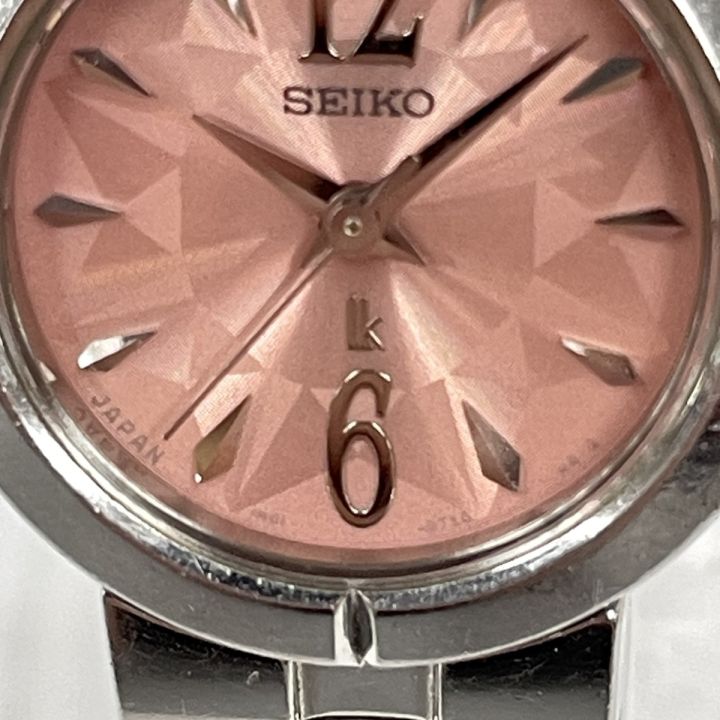 SEIKO セイコー レディース 腕時計 LUKIA 1N01-0KG0 ピンク - 中古