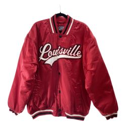 〇〇  メンズ スタジャン ルイビル・カーディナルス サイズL レッド Bランク