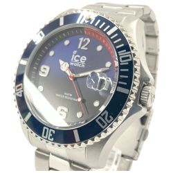 〇〇 ICEWATCH アイス スティール ラージ 48mm  017-324 ブルー x レッド Bランク