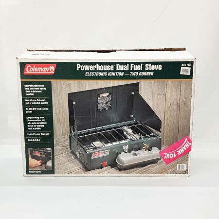  Coleman コールマン POWERHOUSE Dual Fuel ツーバーナーコンロ 414-750 未使用品