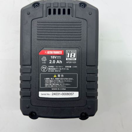  ASTRO PRODUCTS アストロプロダクツ インパクトドライバ 18v　充電器・充電池1個 ケース付 ID884-220N-S レッド