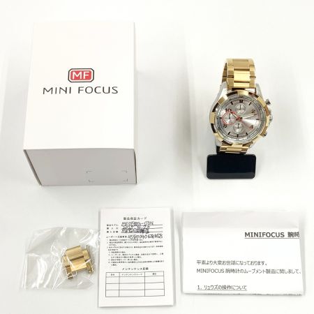  MINIFOCUS クロノグラフ 腕時計 MF0198G-03N ゴールド