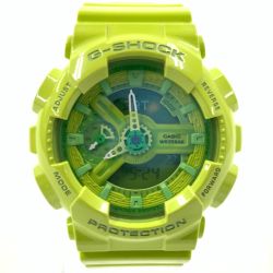 〇〇 CASIO カシオ ショック Sシリーズ 海外モデル クォーツ  GMA-S110CC グリーン Bランク