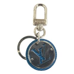 〇〇 LOUIS VUITTON ルイヴィトン ポルトクレ LVサークル エピ キーリング キーホルダー M61947 ブルー Cランク