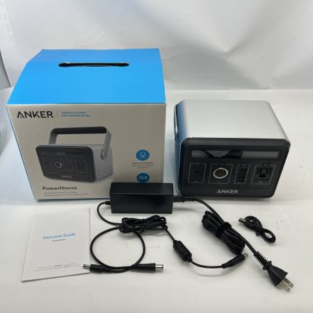  ANKER アンカー(家電) PowerHouse 434Wh ポータブル電源 蓄電池 非常用電源 アンカー パワーハウス 本体 A1701511 シルバー