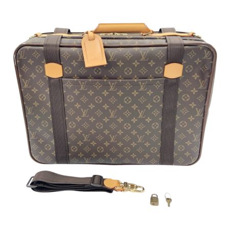  LOUIS VUITTON ルイヴィトン モノグラム サテライト53ケース 2WAYバッグ M23356 ブラウン 現状渡し ジャンク品
