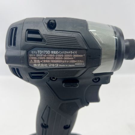  MAKITA マキタ インパクトドライバ 充電池1個付 TD173D ブラック