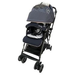 〇〇 カイタックファミリー A型ベビーカー ハイシート ラブシティスイクル4キャス 両対面 ネイビー Bランク