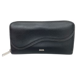 〇〇 Dior 長財布 Saddle ロングジップウォレット 2ADBC315YKK_H00N ブラック Bランク