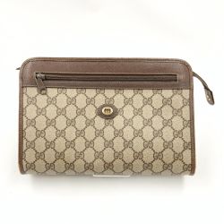 〇〇 GUCCI グッチ オールドグッチ GG セカンドバッグ ポーチ  97.01.037 ベージュ Cランク