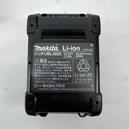  MAKITA マキタ バッテリー 未使用品 40v 2.5Ah BL4025 ブラック